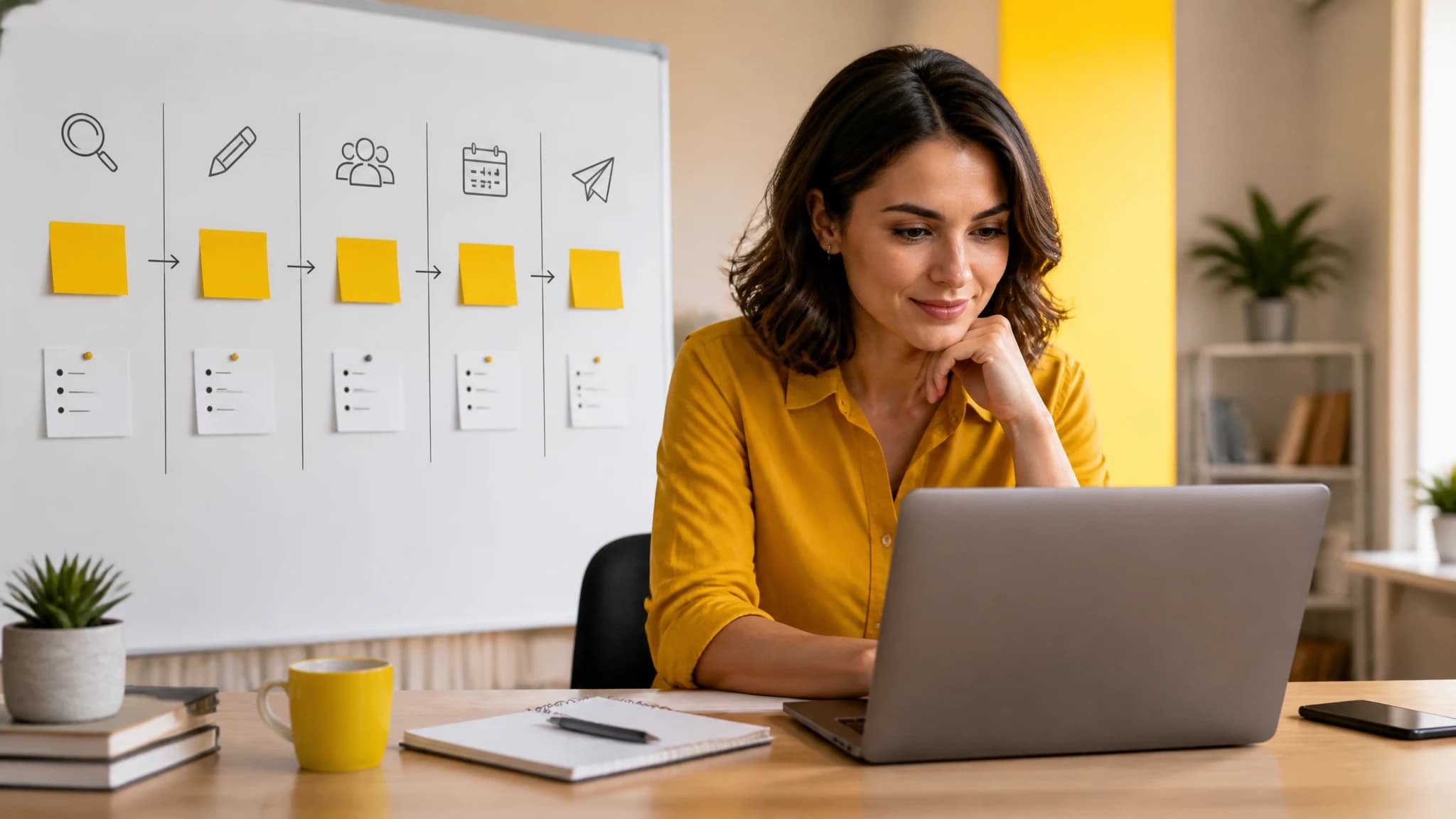 Founder reviewing a recurring blog automation workflow