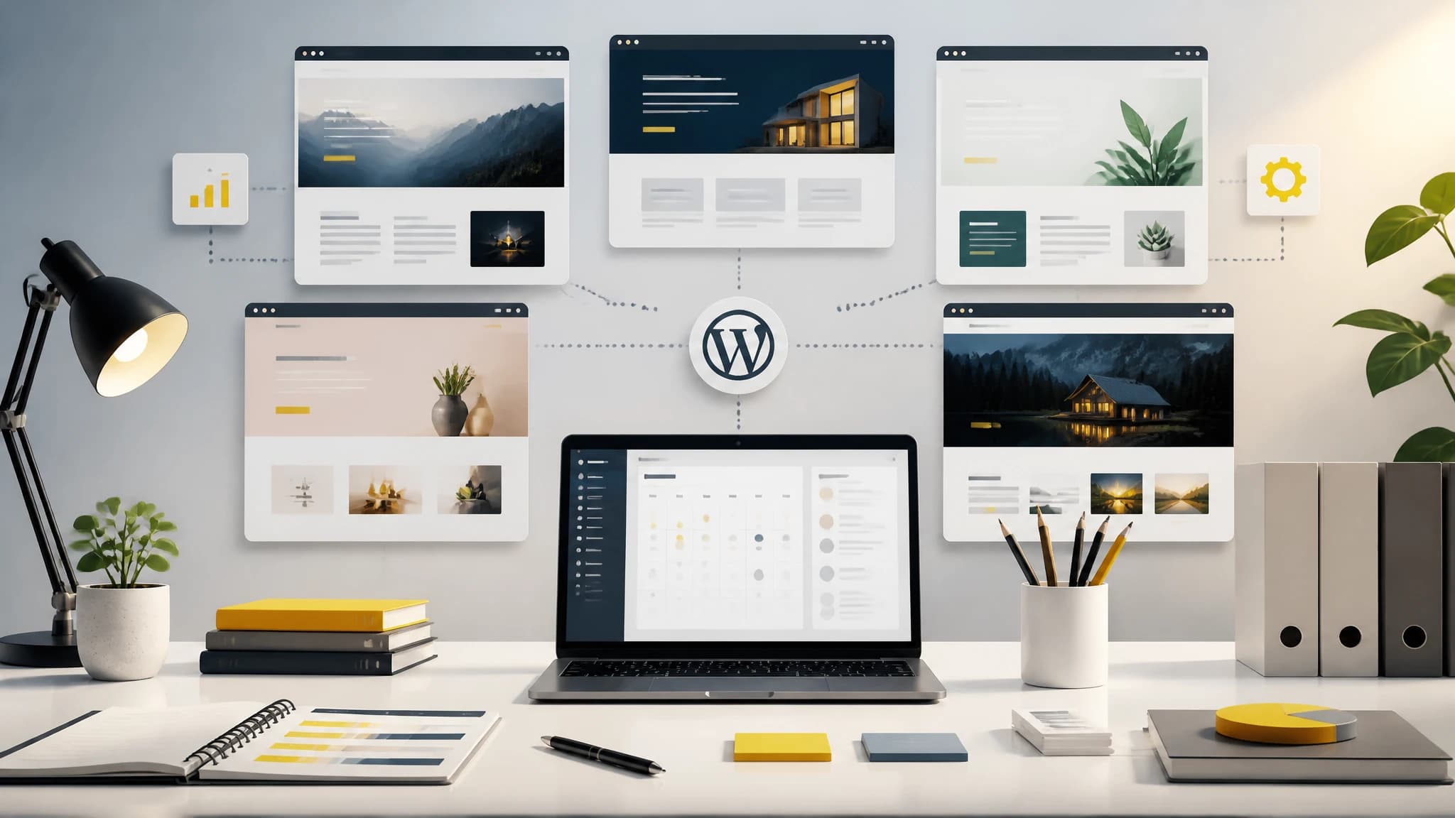 Centralized workflow for managing multiple WordPress websites and automating SEO