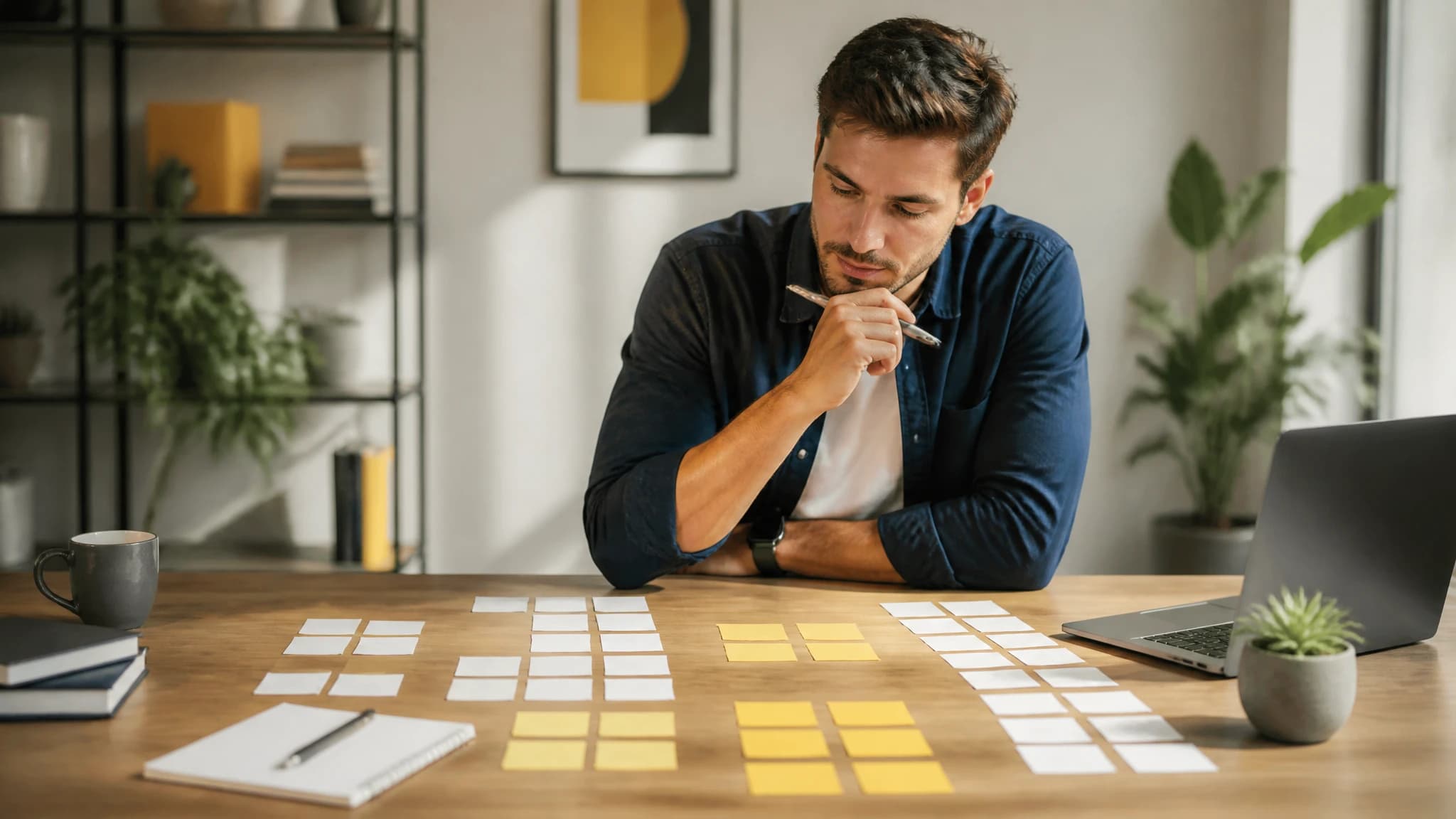 A content strategist organizing related search queries into groups