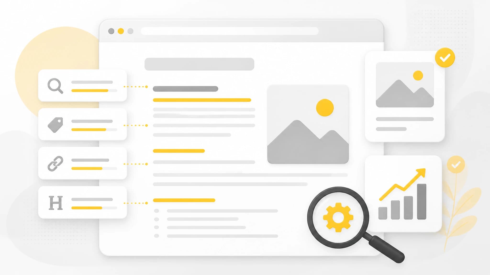 SEO article metadata and images being optimized