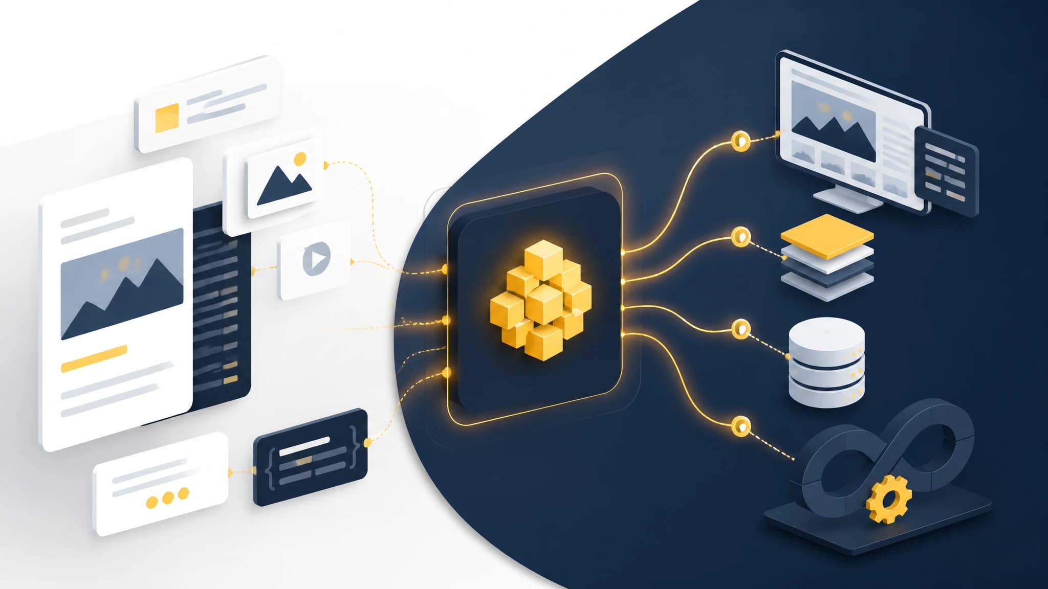 Content publishing API connecting SEO content to custom websites and publishing workflows